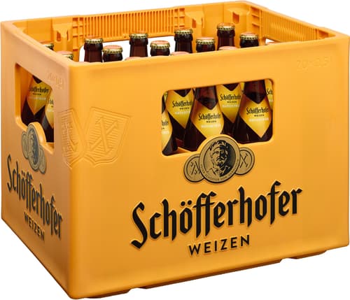 Schöfferhofer Weizen Naturtrüb Kiste 20x0,5 l (MEHRWEG)