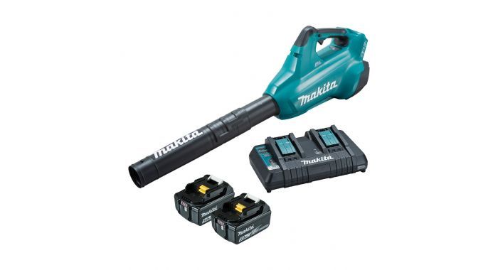 Makita DUB362PT2 2x18 V Bladblazer set (2x5Ah) incl. dubbellader
