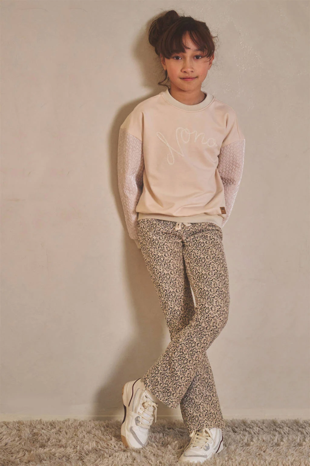 NONO flared flared broek ecru