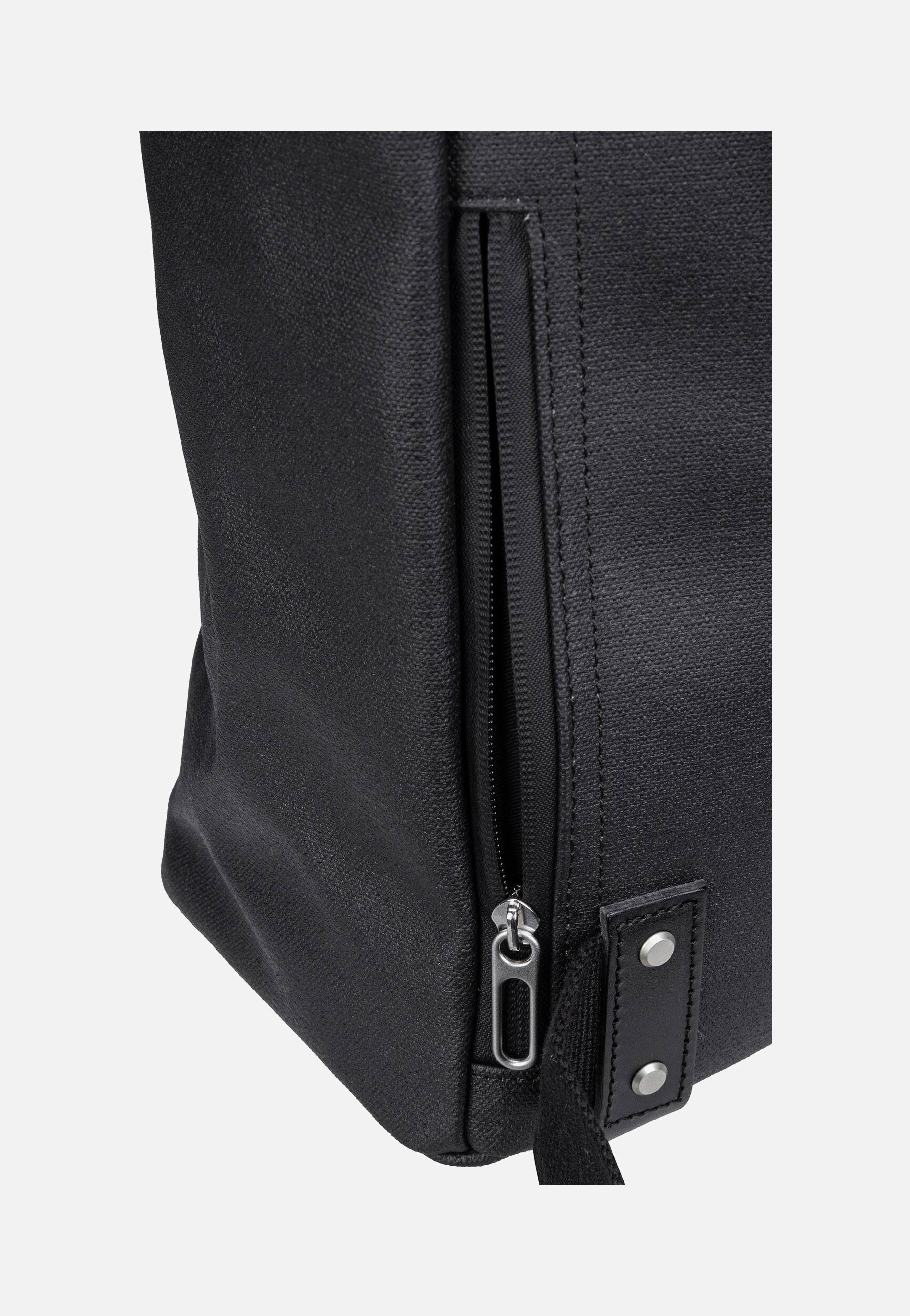 Pickwick Cotton Canvas 26 L Black - Rolltop Rucksack
