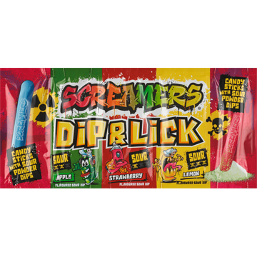 Zed Candy Screamers Dip & Lick Hard Snoep 40 g
