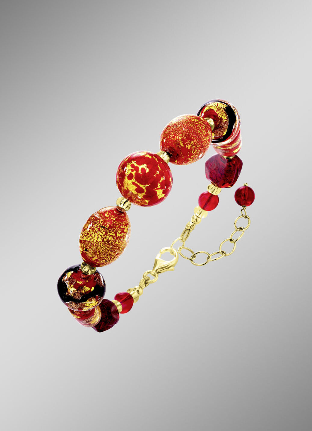 Armband mit Muranoglas-Perlen
