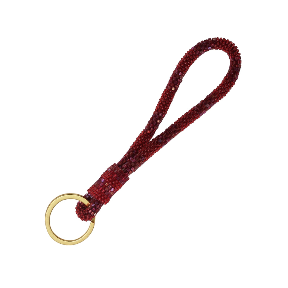 Artisan Treasure  Ava nøglering - mørkerød