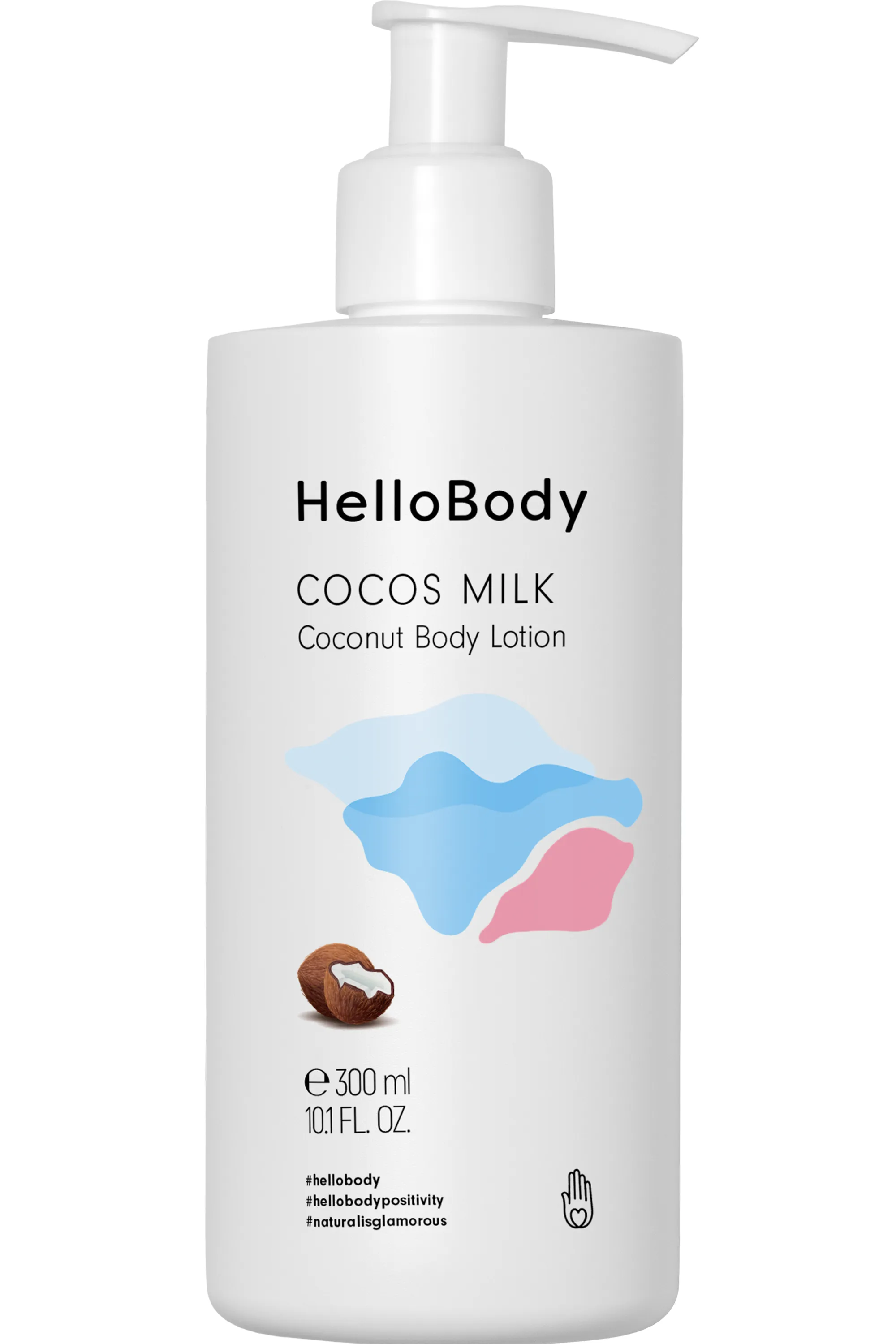 HelloBody Lait corps hydratant Cocos Milk-300 ml