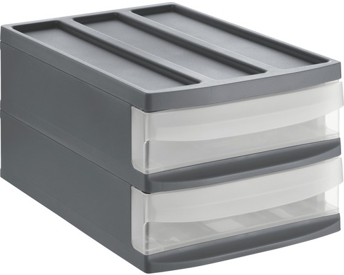 Systemix Duo M ladekast, antraciet, 39,5x25,5x20,3 cm