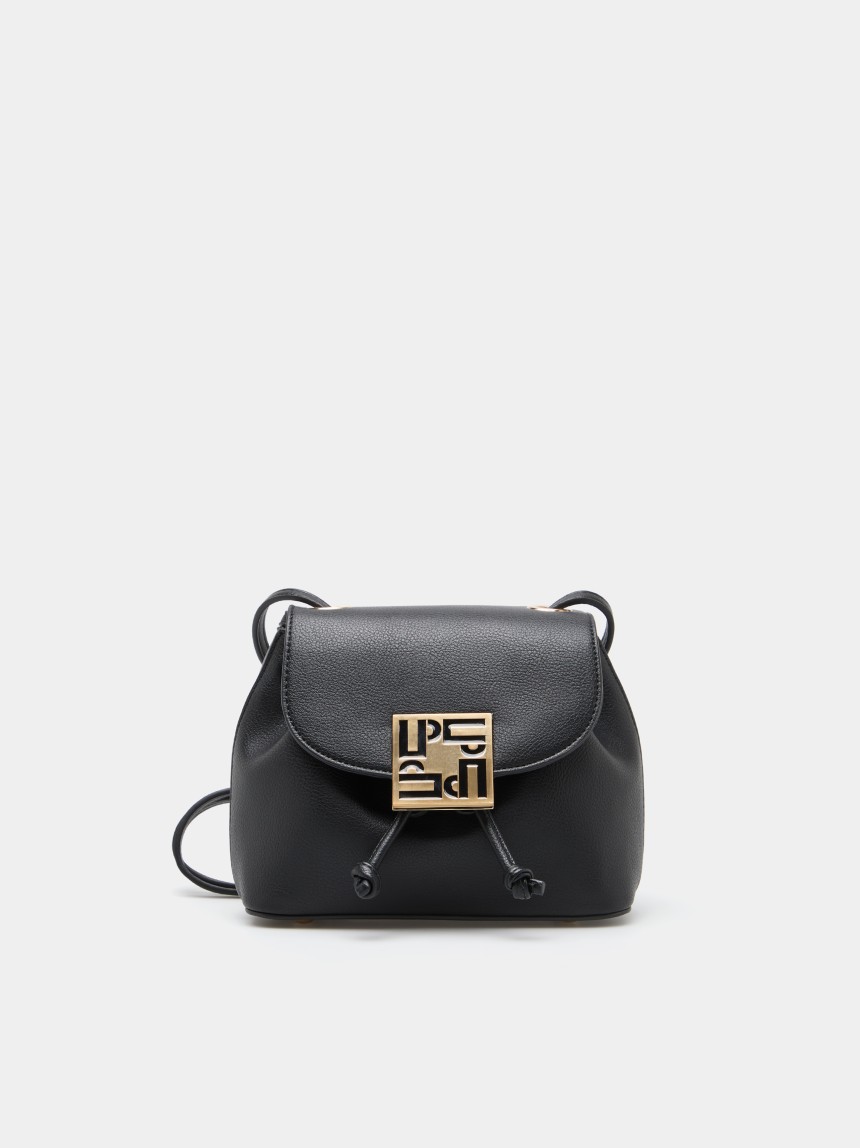 Mini mochila com aplique metálico