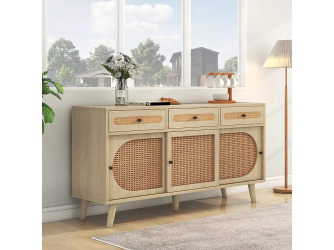 Buffet en bois, d140 cm x h78 cm, chêne