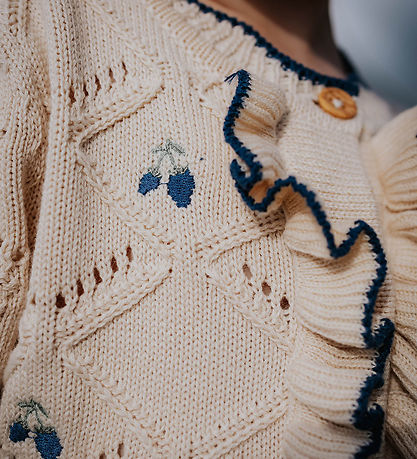 Fliink Cardigan - Strick - Mela Ruffle - Sandmuschel