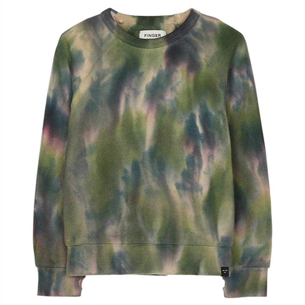Køb Finger In The Nose Hubert Wood Cream Tie & Dye Sweatshirt