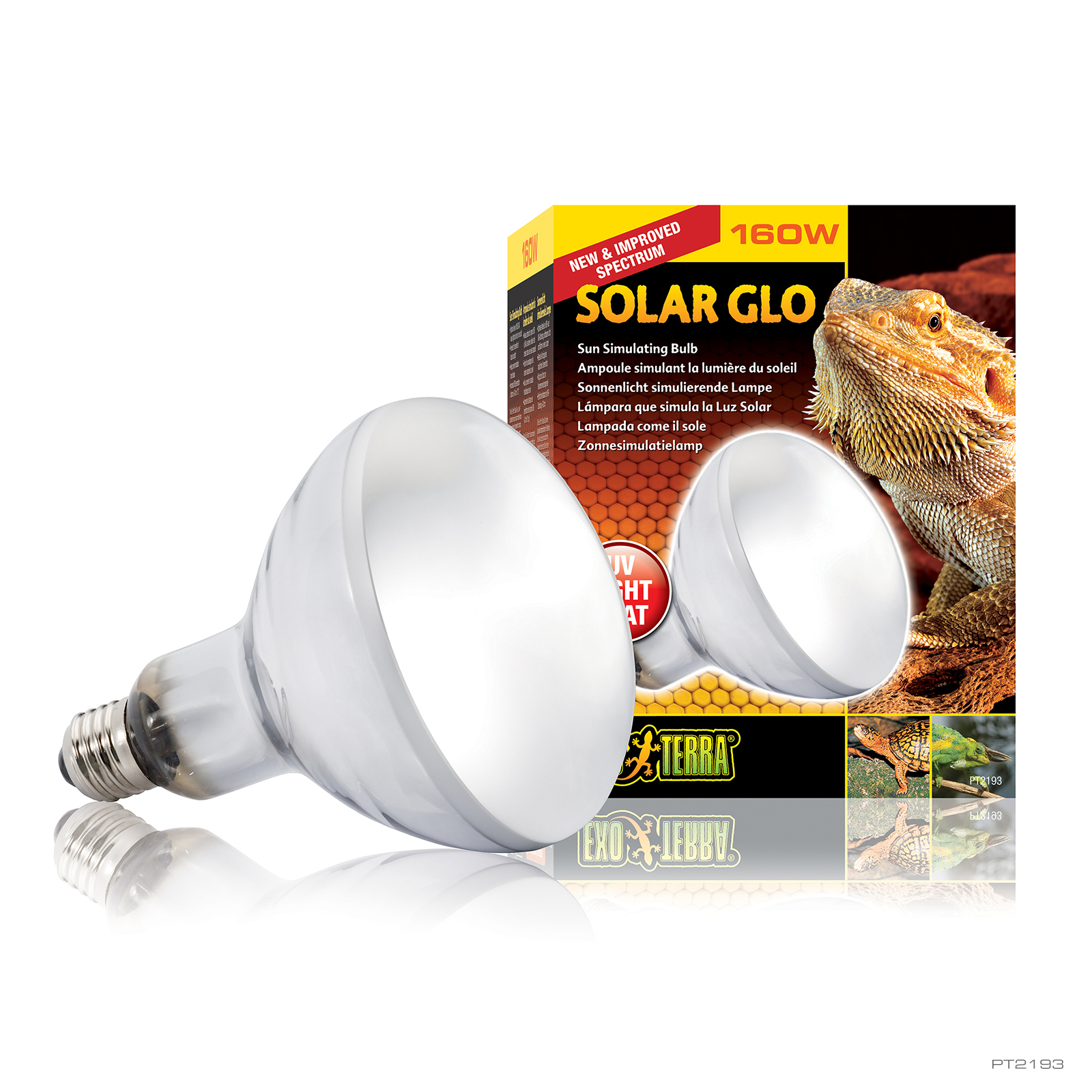 Lâmpada Exo Terra Solar Glo Mercury Vapor para Répteis, 160W
