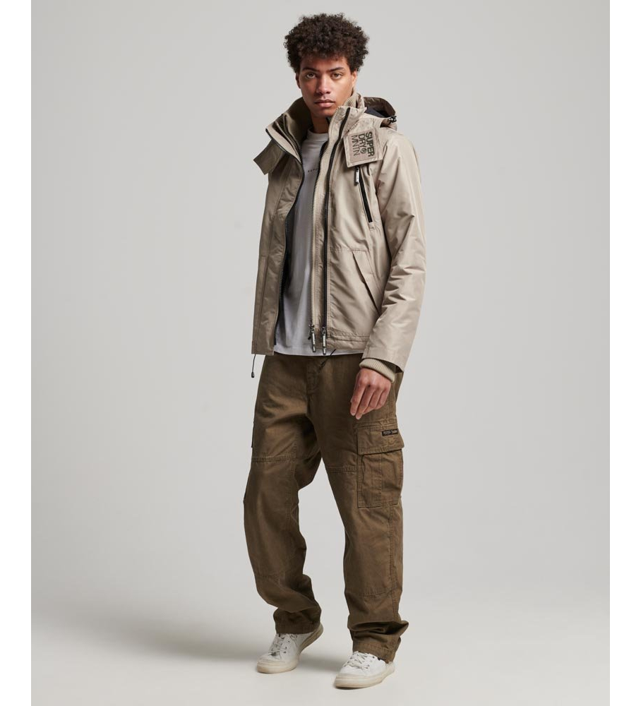 Jaqueta corta-vento bege Superdry Mountain Nordic