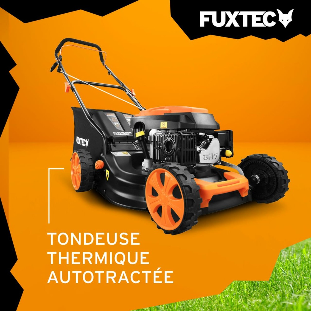 Tondeuse thermique autotractée 46cm 146cm3 - fx-rm4646 - 3,5 cv 50l