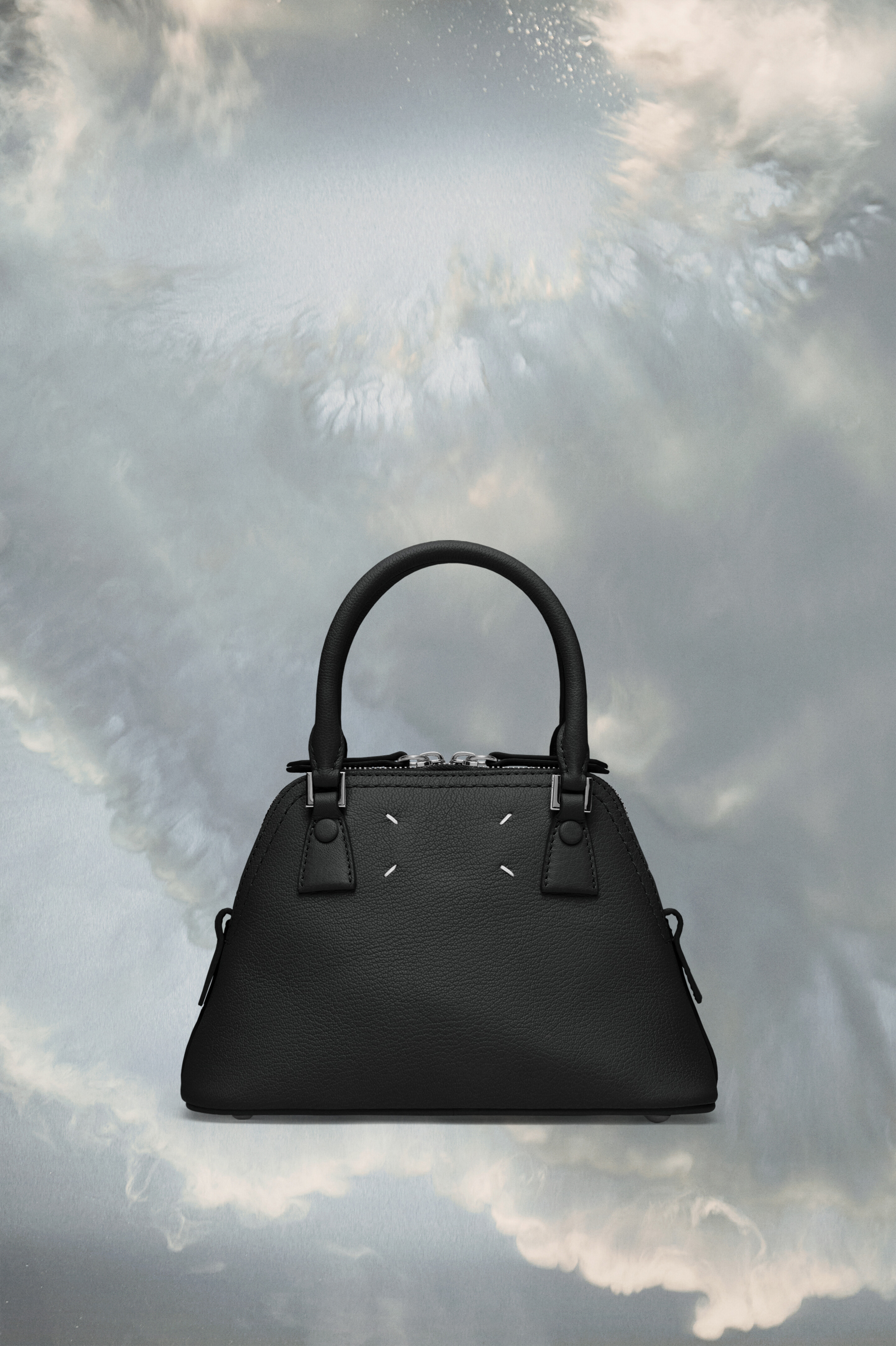 5AC classique micro en cuir pour femme Noir
