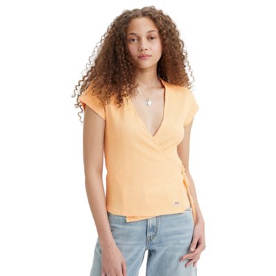 Tee-shirt à manches courtes femme Dry Goods Pointelle Wrap LEVIS