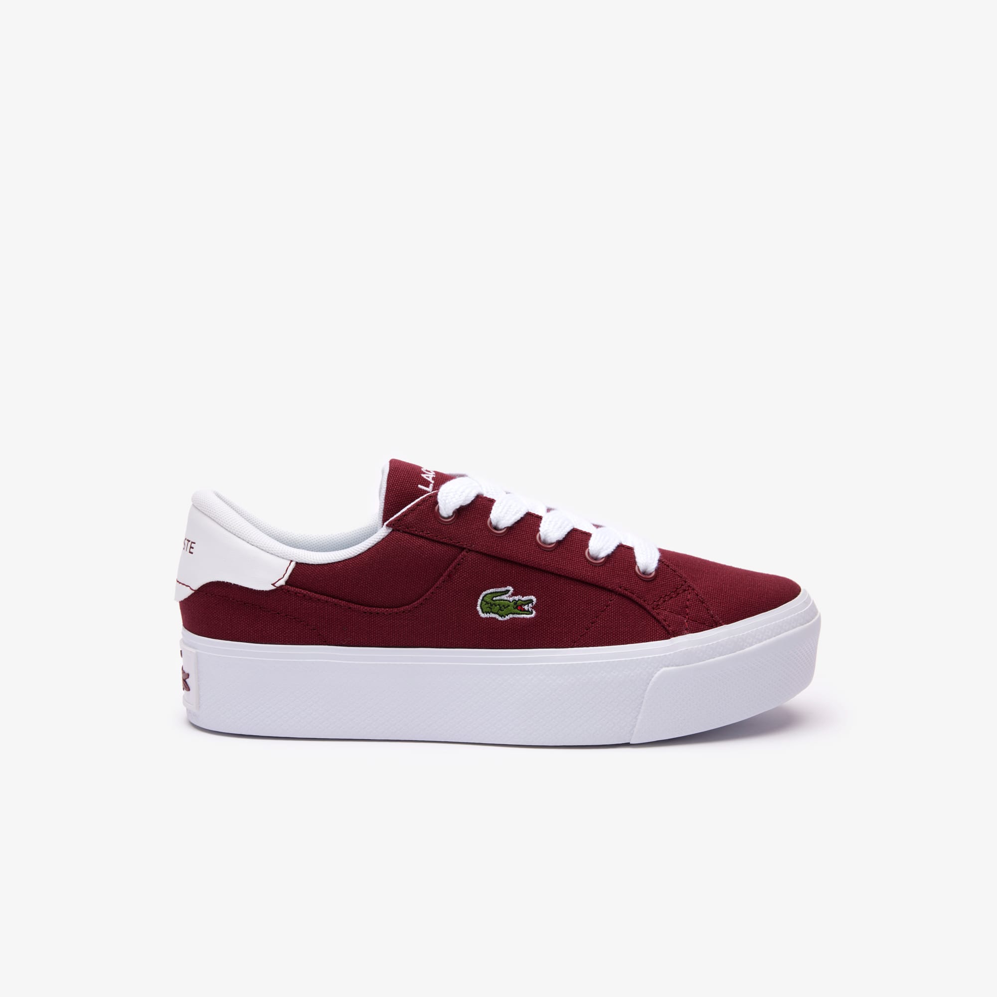 Sneakers Ziane Platform femme en textile Sneakers - Rouge - Lacoste - Femme