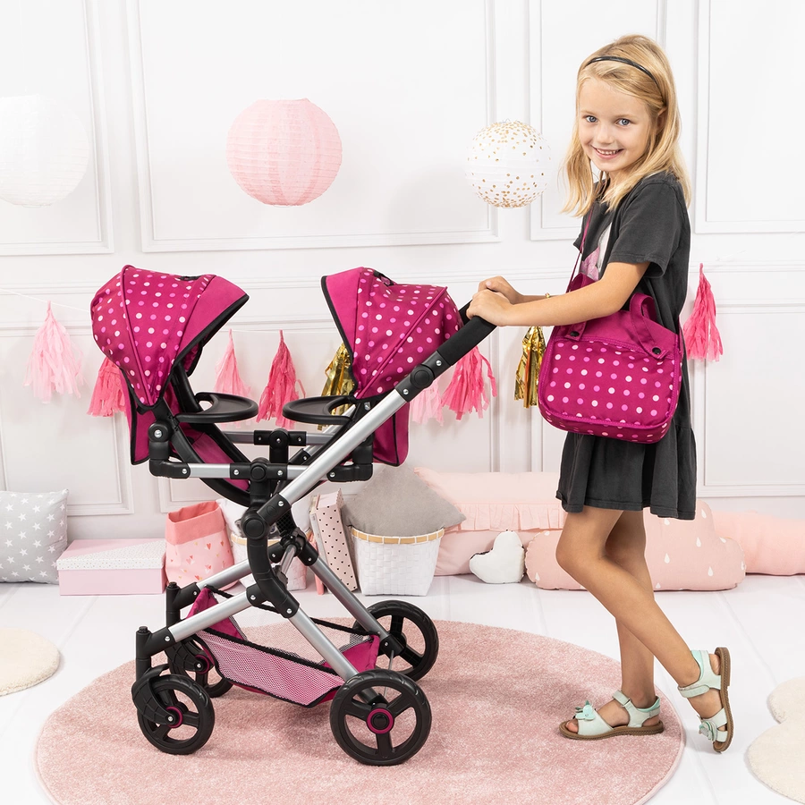 bayer Design Zwillings-Puppenwagen Twin Neo mit Fee