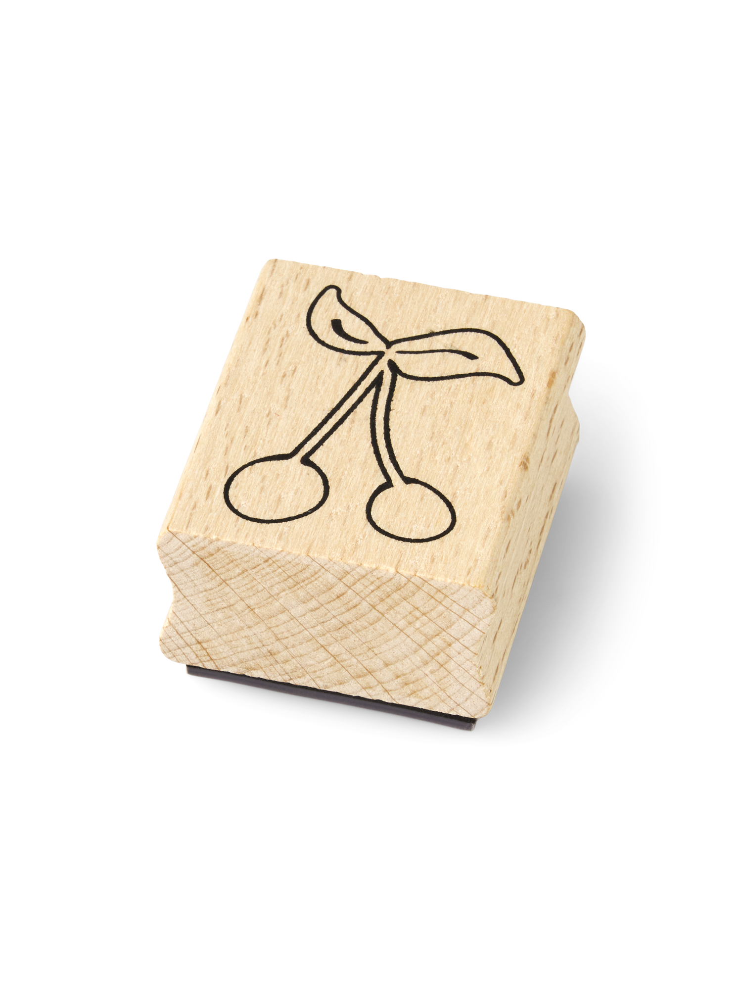 Træstempel | Bøg/gummi. 4,5 x 3,6 x 2,5 cm. | Nature