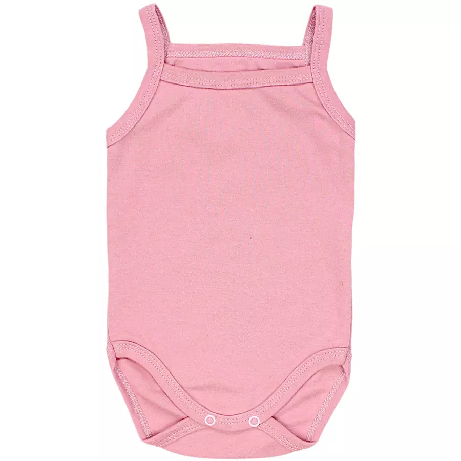 TupTam Mädchen Babybody mit Spagettiträger Sommer 5er Pack altrosa