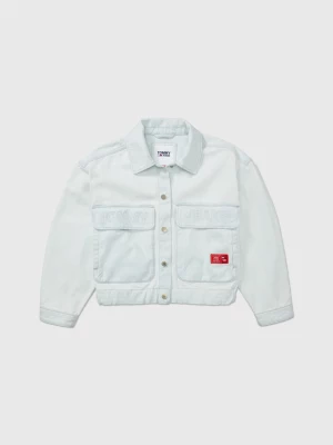 Jaqueta jeans de excedente adaptável
