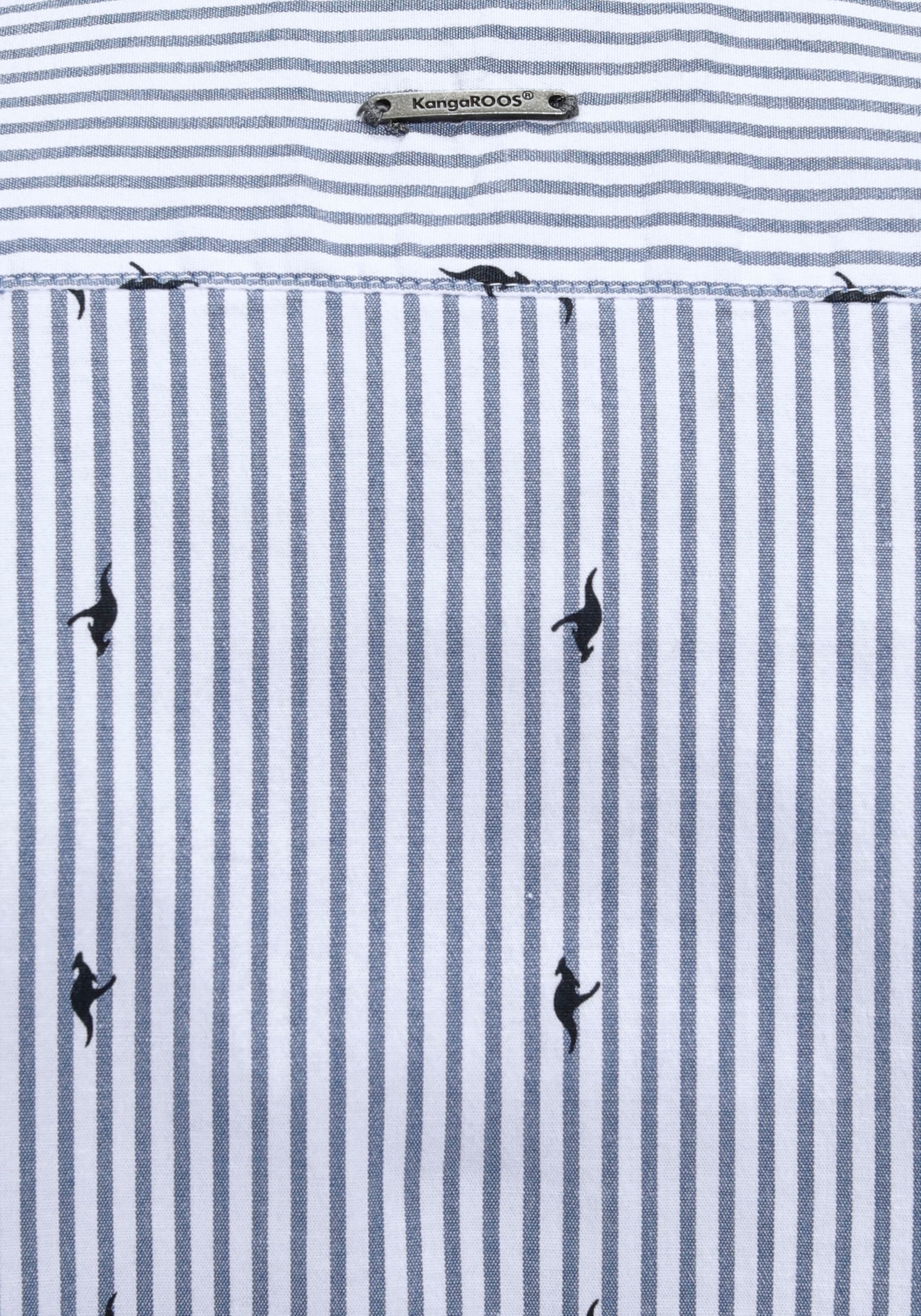 KangaROOS Hemdbluse mit kontrastfarbenen Details