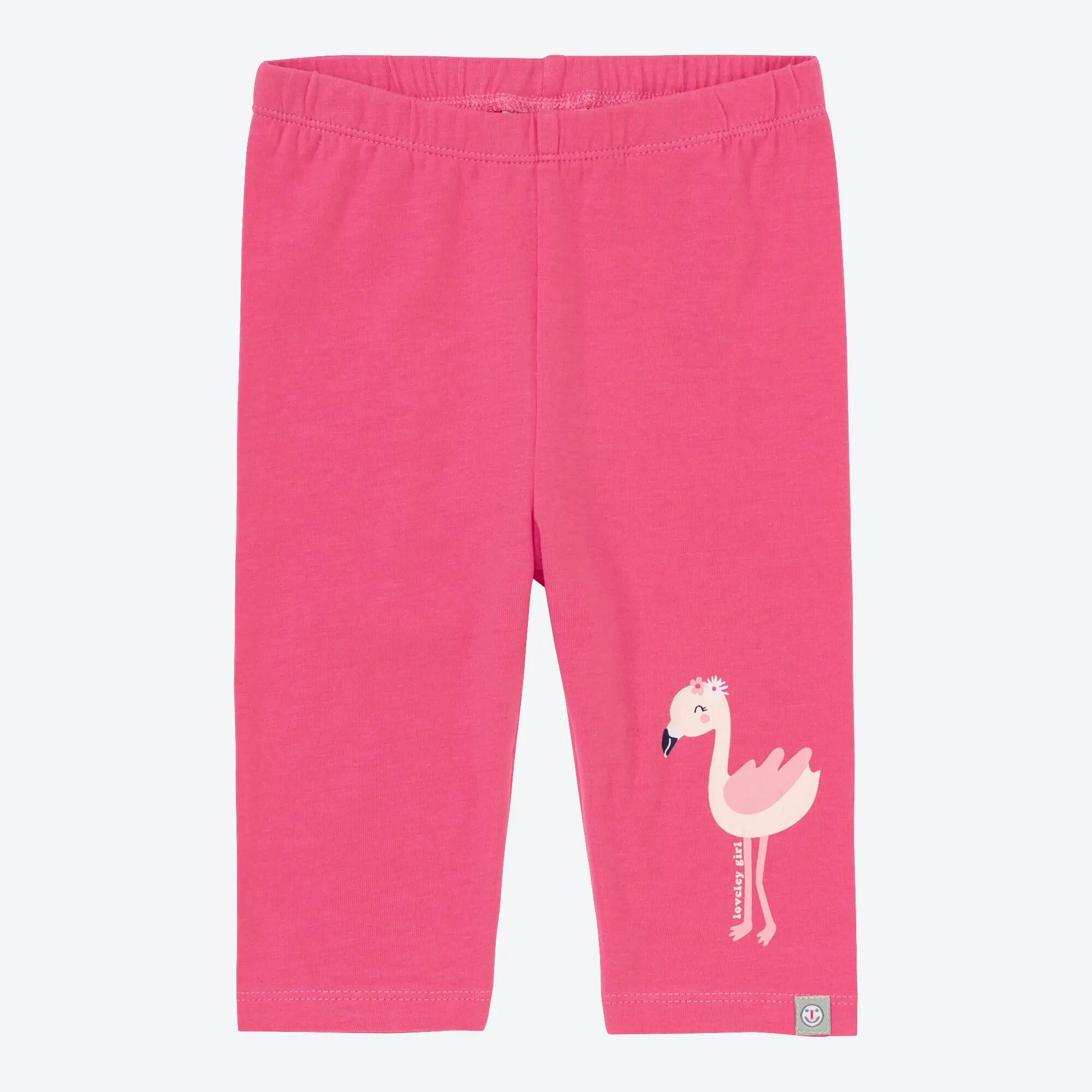 Baby-Mädchen-Caprihose mit Flamingo-Aufdruck