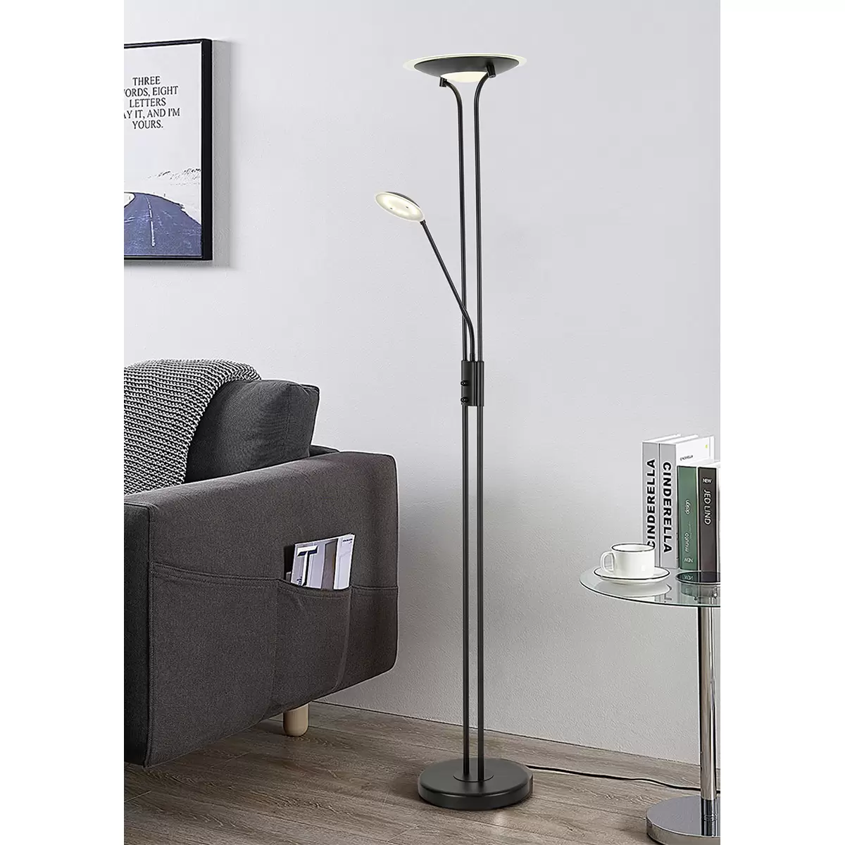 LED Stehleuchte Robert Schwarz