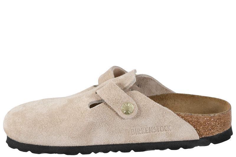 BIRKENSTOCK BOSTON BS SANDCASTLE SLENTERS I SANDFARVET RUSKIND