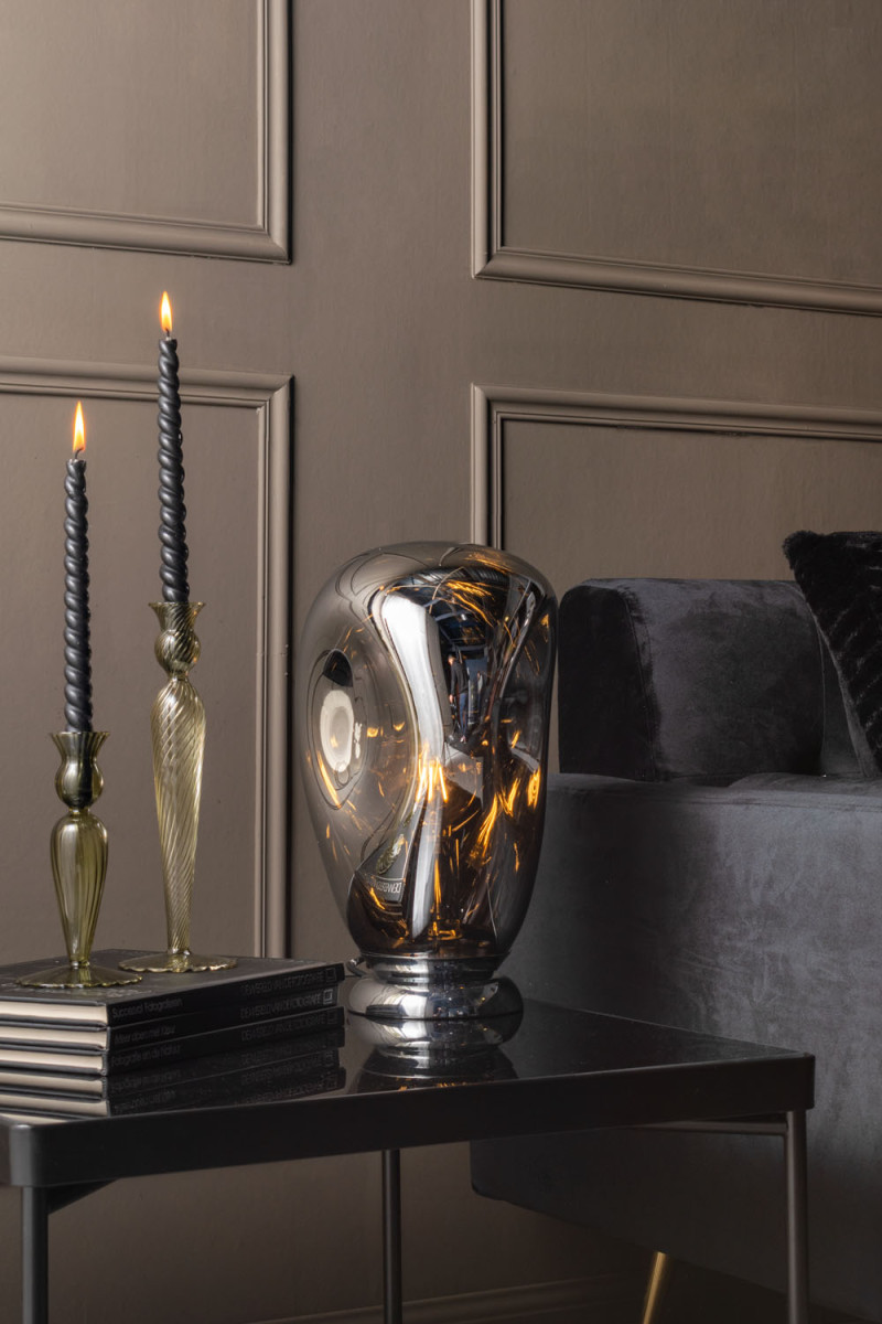 Candle Holder Swirl PT3729BK Black