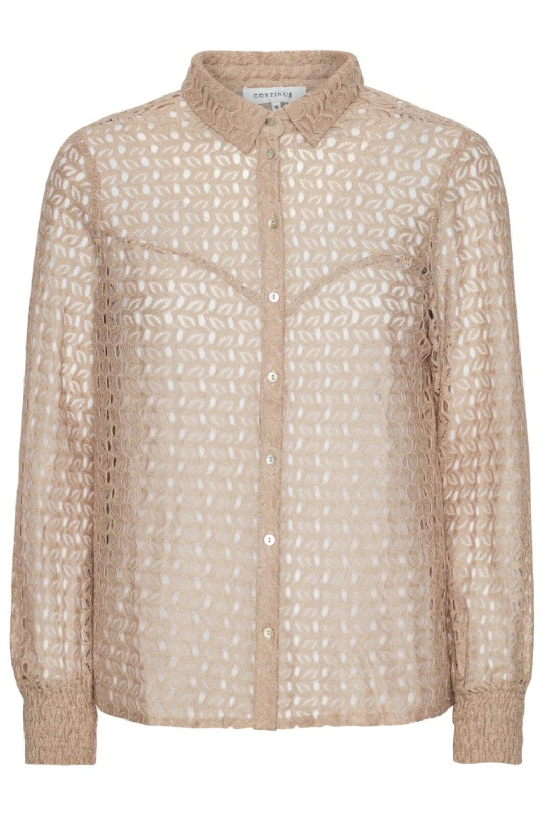 Continue Jeannie Shirt Lace dark nougat