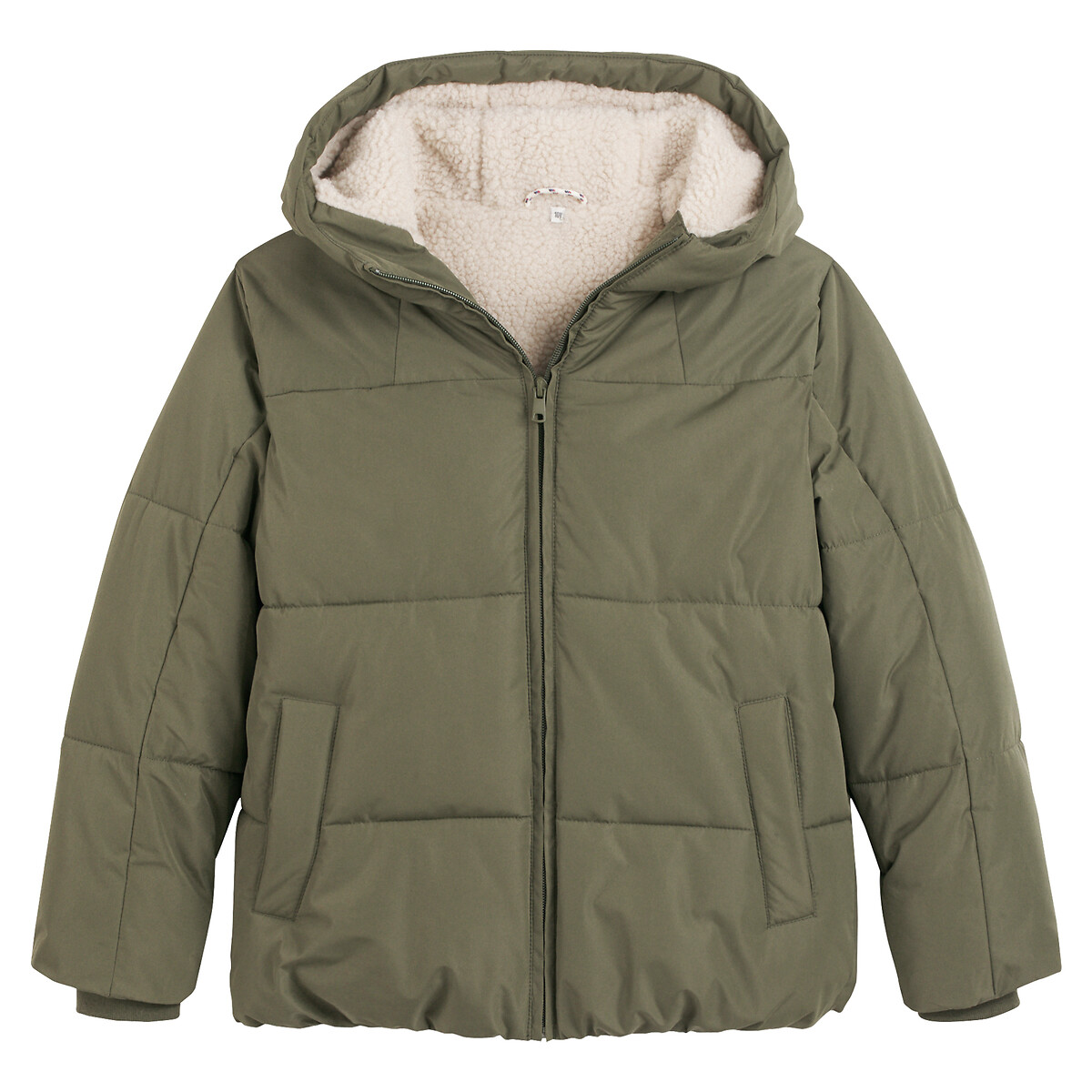 COLEÇÕES LA REDOUTE<br>Jaqueta quente com capuz e forro de sherpa