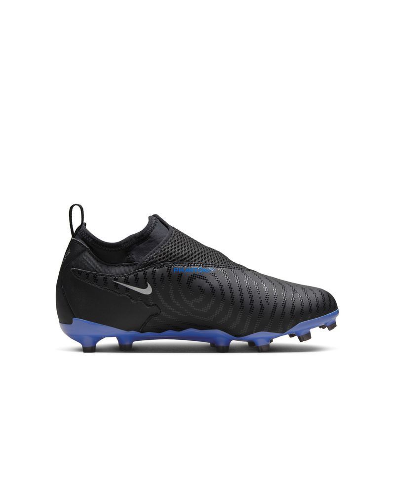 Chaussures de football Nike Phantom GX Academy MG Noir & Bleu pour enfant