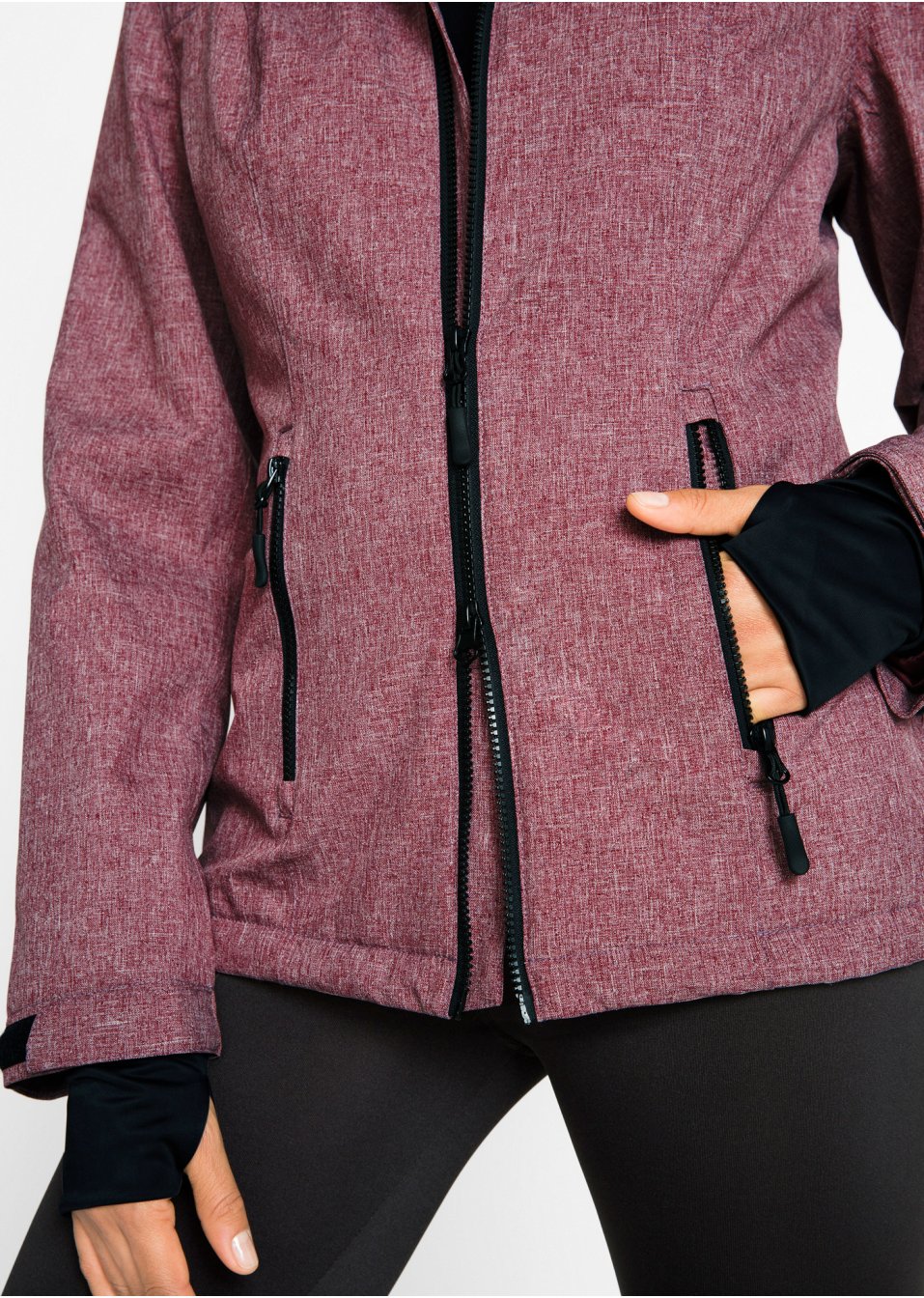 Veste outdoor fonctionnelle avec intérieur polaire peluche, imperméable