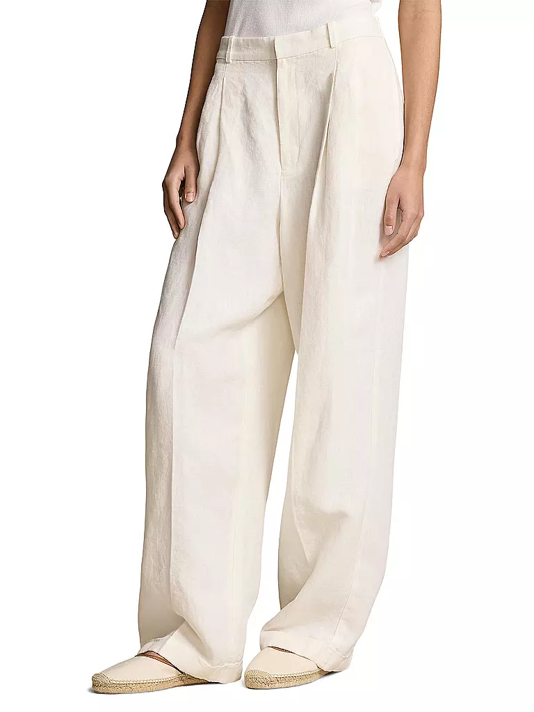 POLO RALPH LAUREN Leinenhose weiss
