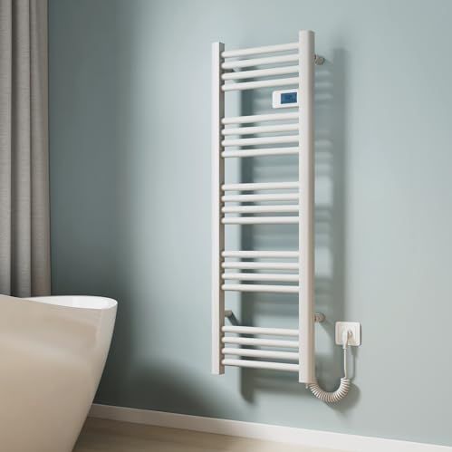 EMKE - Elektrische Handdoekradiator - Wit - 120 x 40 cm - 450 W