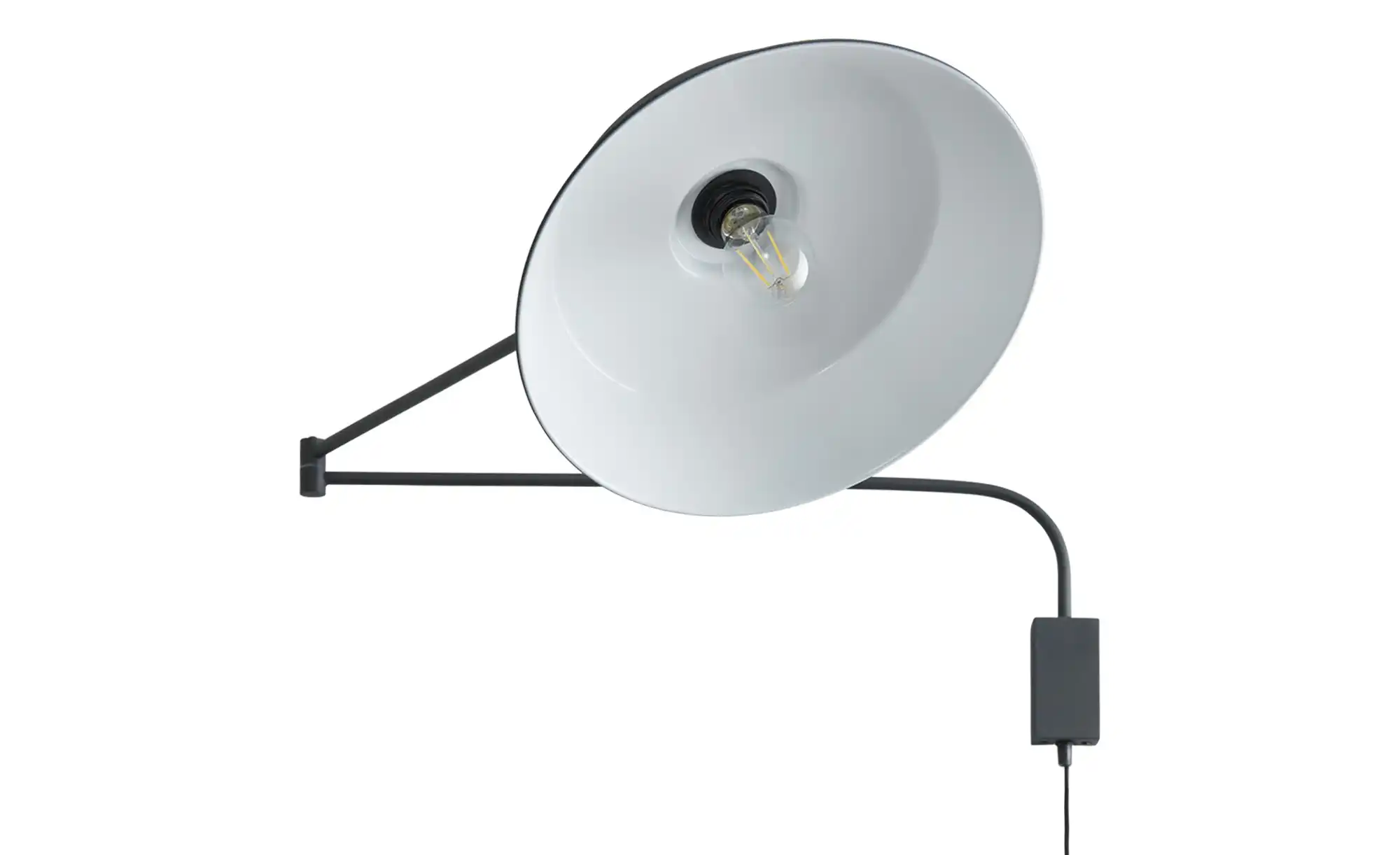 Trio Wandleuchte, 1-flammig, Metall schwarz