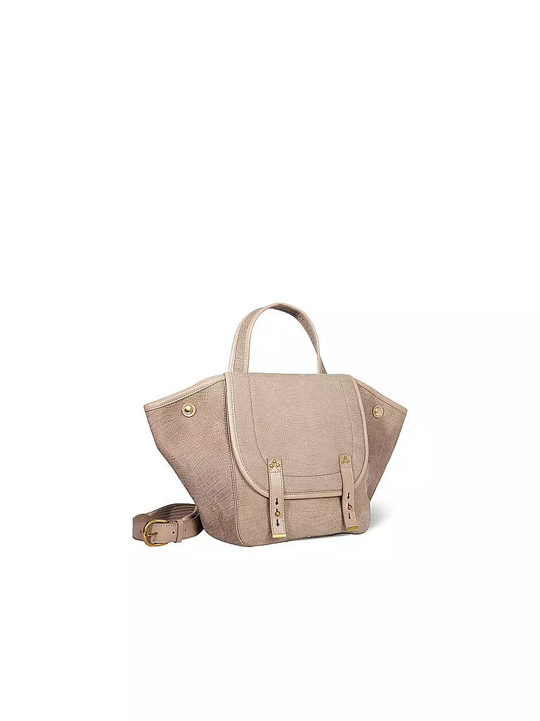 JEROME DREYFUSS Ledertasche - Henkeltasche STAN PANIER Medium grau