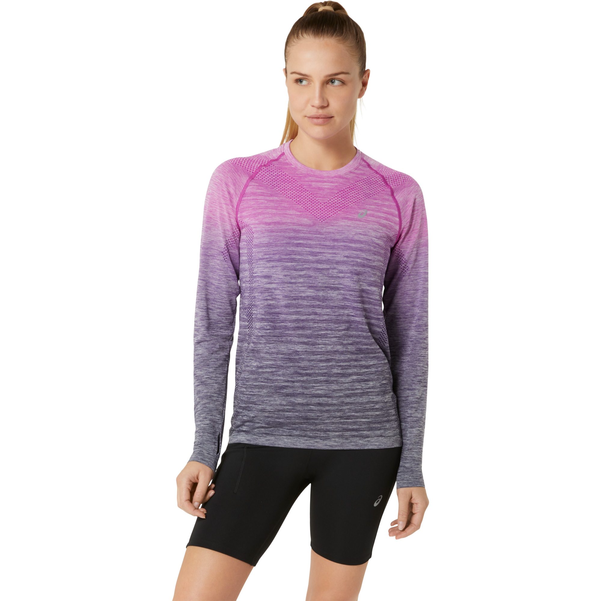 ASICS Seamless Longsleeve Damen bold magenta