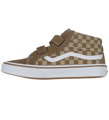 Vans Sko - SK8-Mid Reissue V Neutral - Checkerboard Brown/White