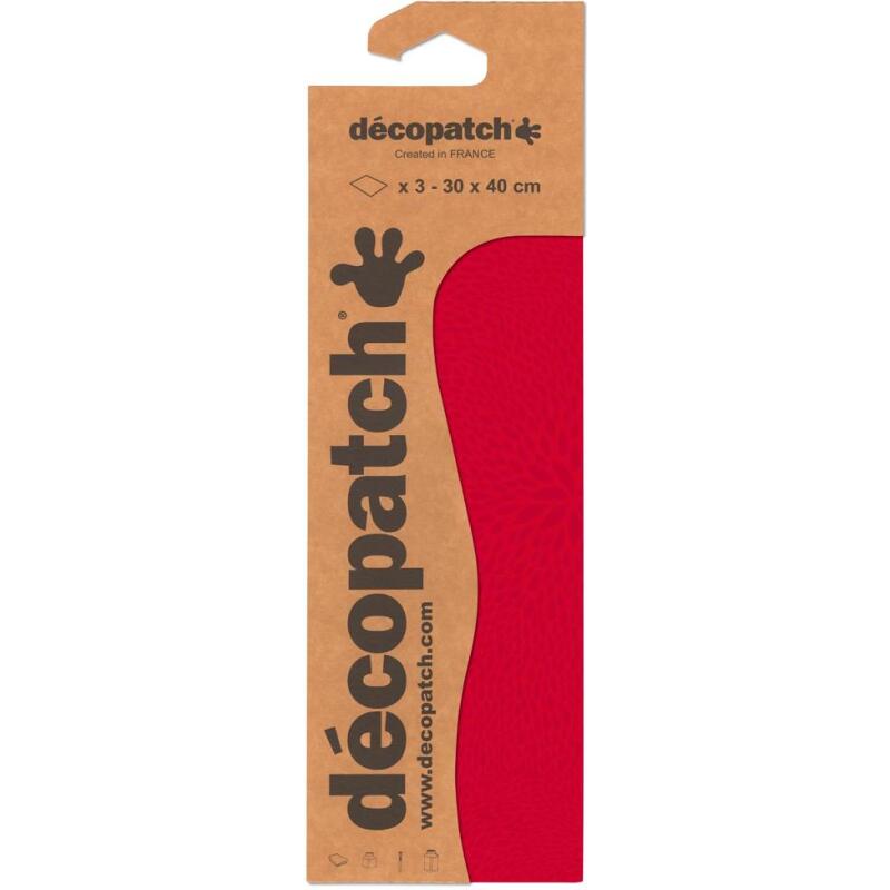 Pochette 3 Feuilles Identiques Ref 724 - Rouge