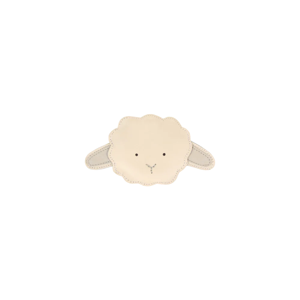 Josy Classic Hairclip | Lammy | Off White Leather