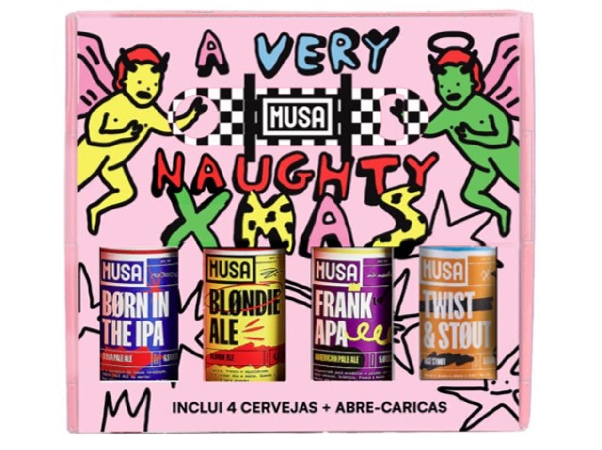 CERVEJA ARTESANAL MUSA PACK 4X0.33L