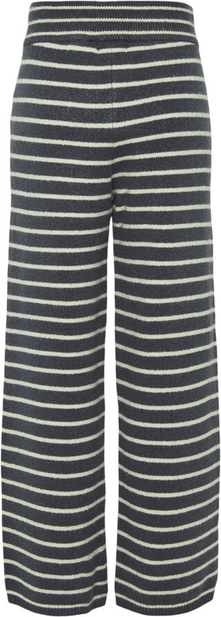 Pieces PCPENNA MW STRAIGHT KNIT PANTS BC Ombre blue/whitecap gray