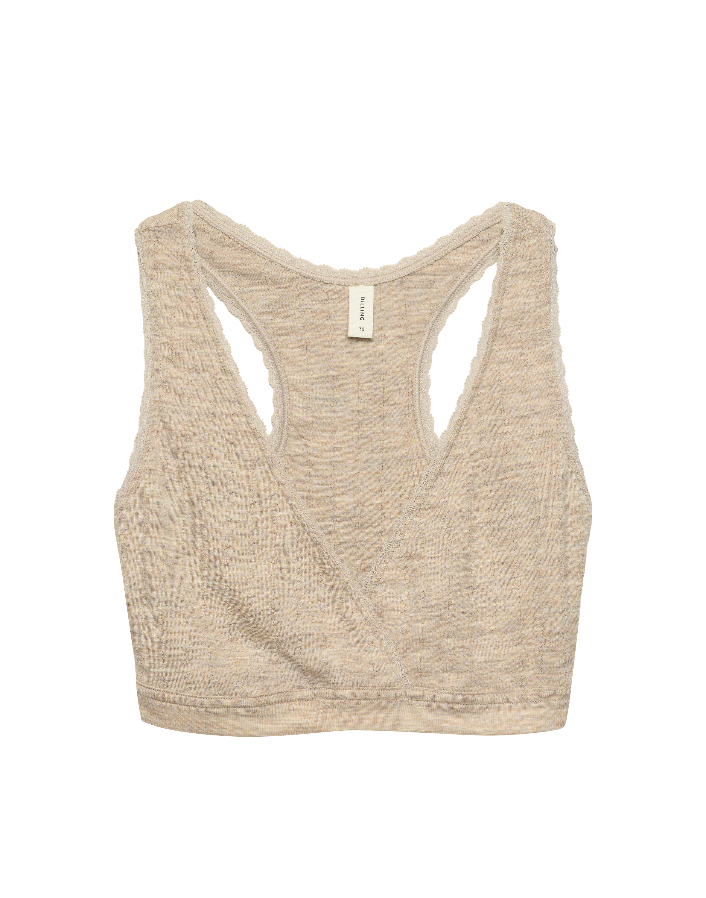 Pointelle bralette van merinowol/zijde voor dames