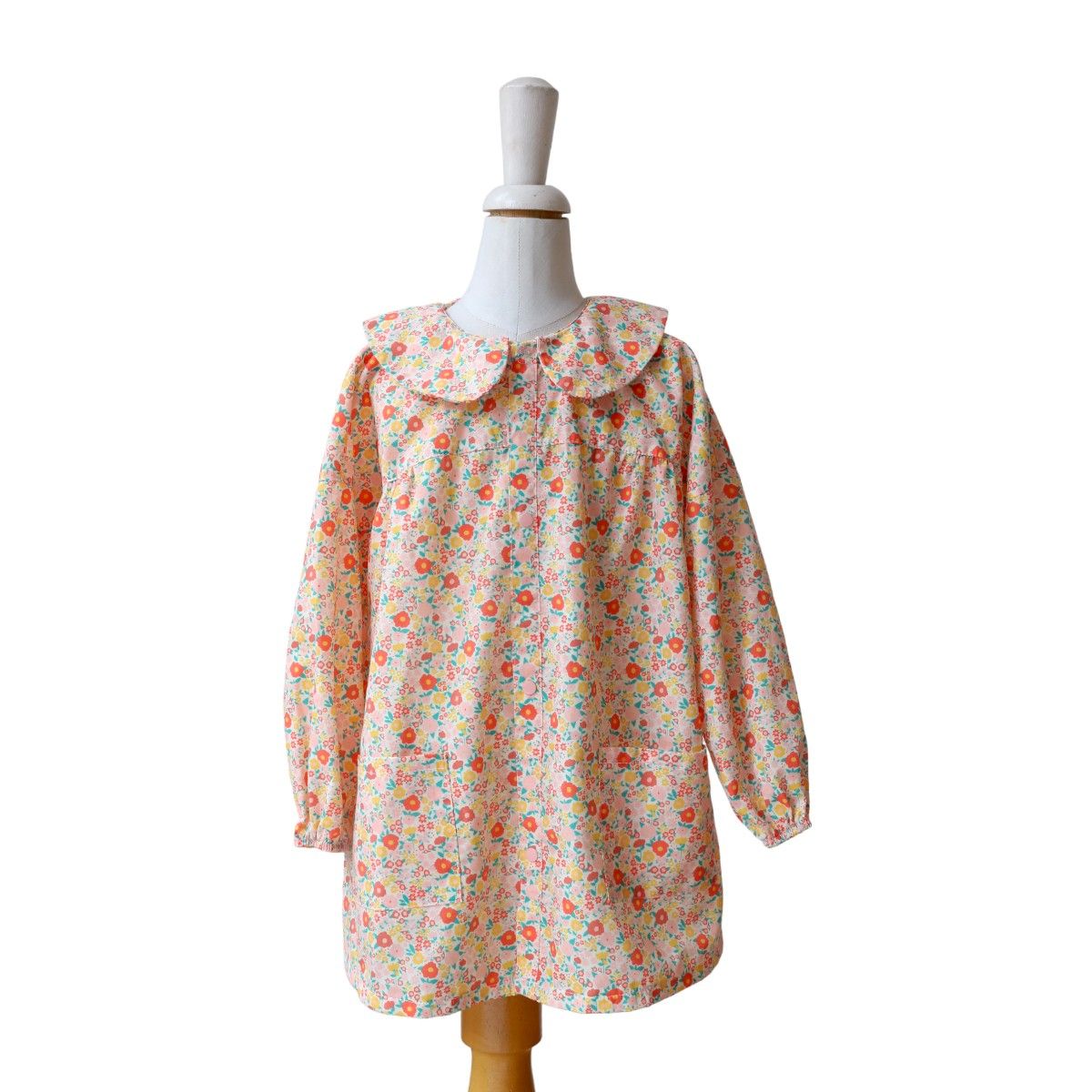 Tablier d'école enfant fleuri