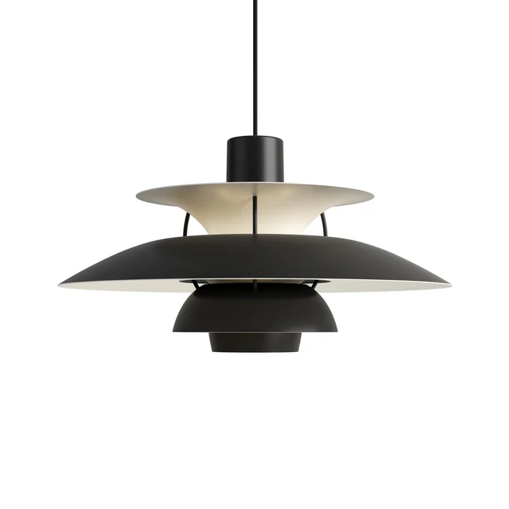 Louis Poulsen - PH 5 Pendelleuchte, monochrome black