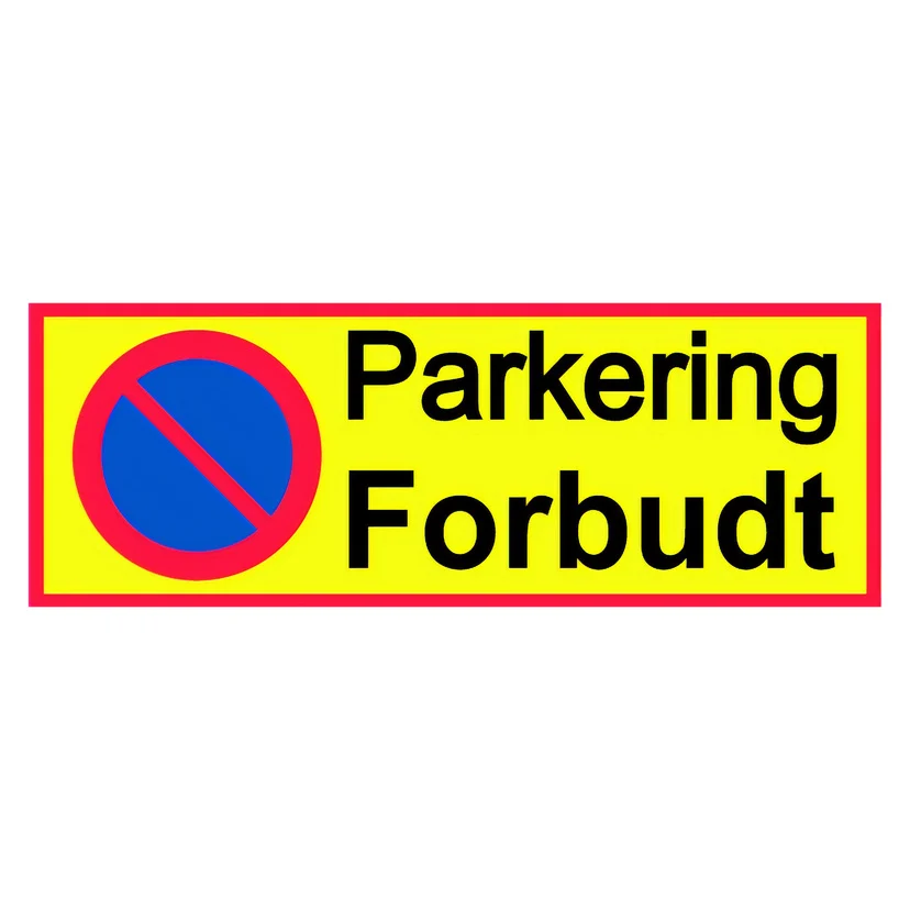 Parkeringsskilt 297x105 mm