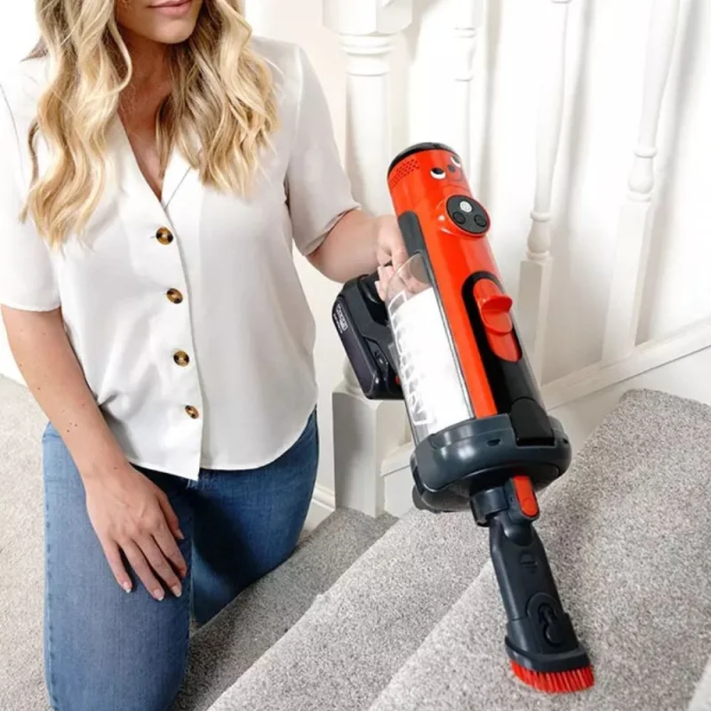 NUMATIC - Aspirateur Balai sans fil à batterie - Henry Quick - Rouge