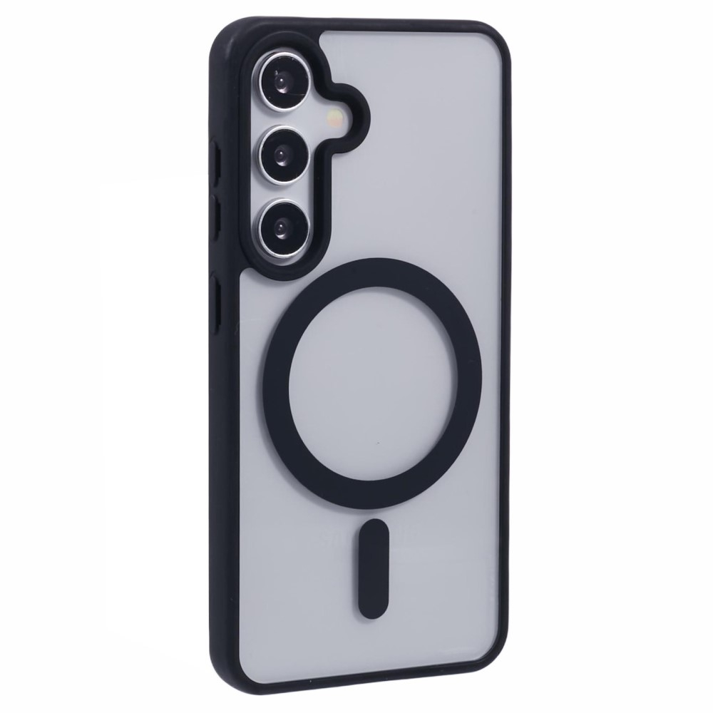 Samsung Galaxy S24  Plus Hybrid Hardcase Hülle TPU Bumper   Kunststoff Rückseite MagSafe-Modul - Schwarz / Transparent