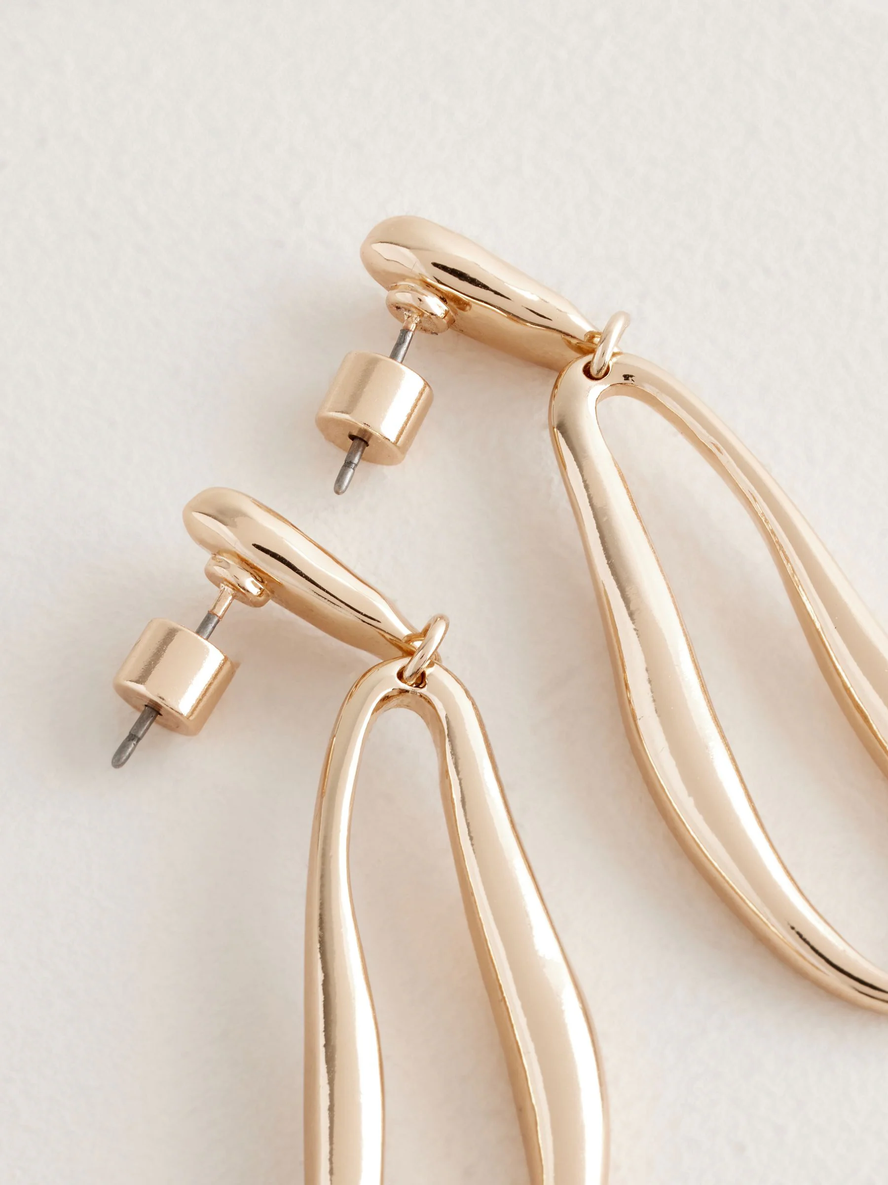 Goudkleurig - Molten Drop Earrings