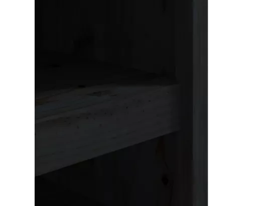 Armoire de cuisine d'extérieur noir 106x55x64cm bois pin massif